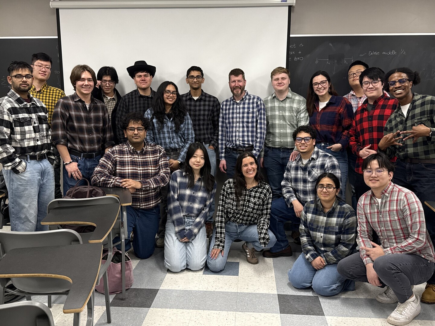 A bunch of fools dressed up like a fool for April Fool's